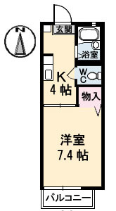 フォーレストヒルズ A棟の間取り