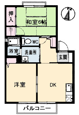 フレサリア A棟の間取り