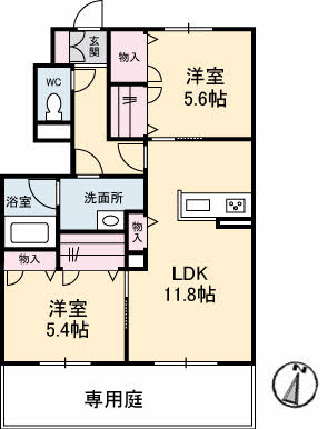 フォーブル弐番館の間取り