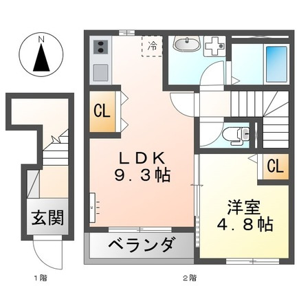 サニーコートＭの間取り|間取図