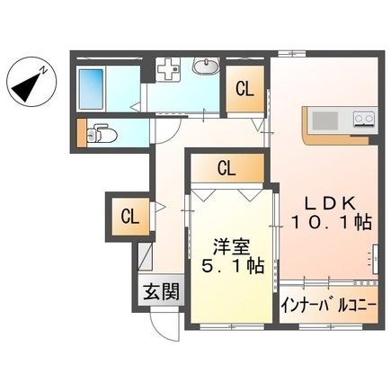 スターテラス長楽寺アネックスの間取り|間取図