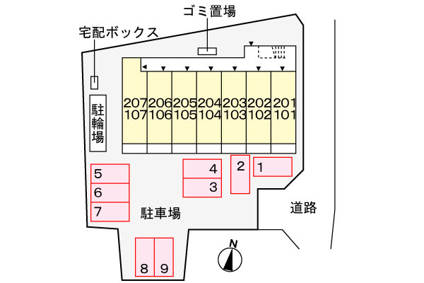 シャンス　ドゥの駐車場|駐車場