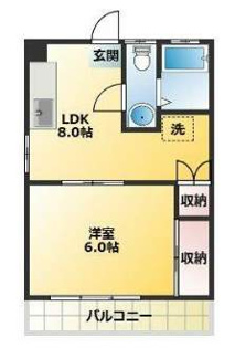 【間取り】 | フラット長原 | 間取りです。