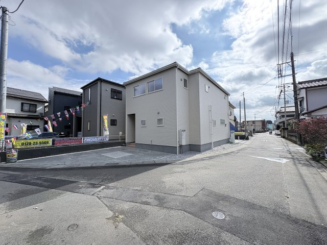 【前面道路含む現地写真】 | 深谷市本住町　Livele Garden.s　新築戸建　全3棟　1号棟 | 8/16撮影