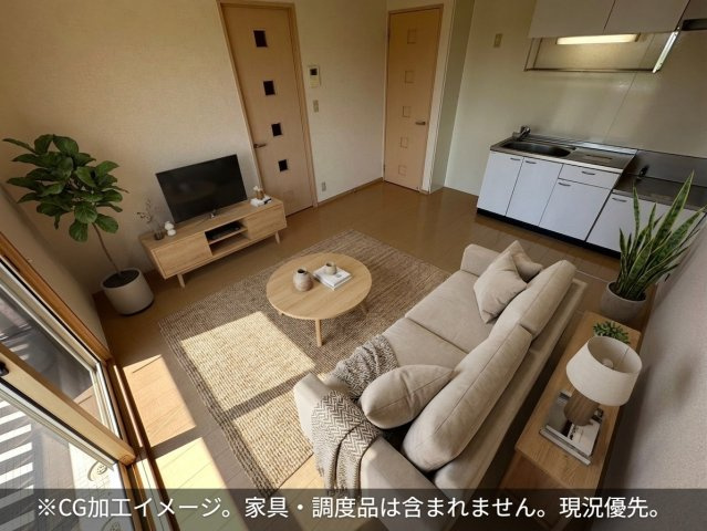 グランモア　Ａ/Ｂの居間・リビング|高崎、前橋、伊勢崎エリアのお部屋探しはエンドスケープまで！お客様の理想お聞かせ下さい♪