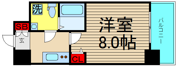 セレニテ北久宝寺の間取り