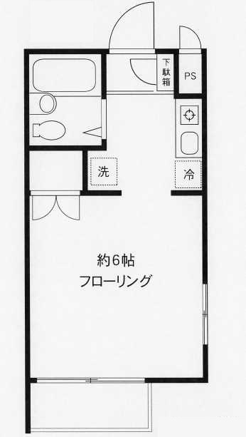DRホームズ世田谷上町　最上階　角部屋　駅近の間取り