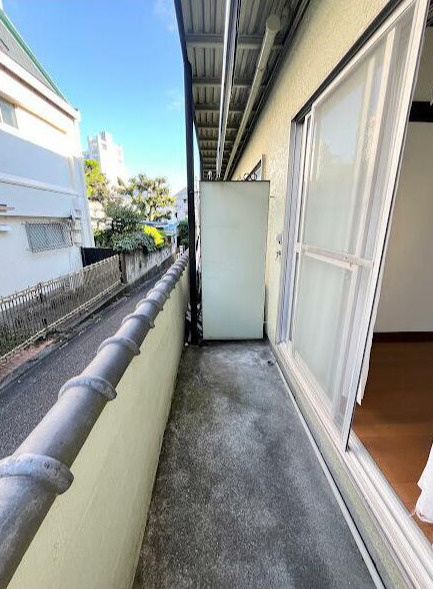 松風荘のバルコニー