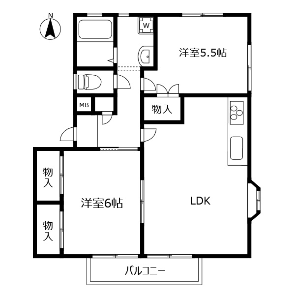 ビレッジ夢の間取り