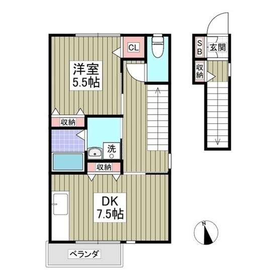 【間取り】 | スクエア駅南B棟