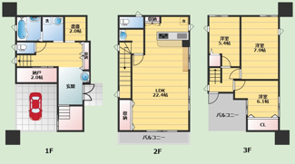 【間取り】 | 豊中市上新田1丁目戸建