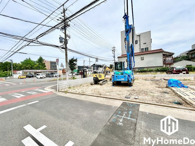 北区清水2丁目の前面道路含む現地写真