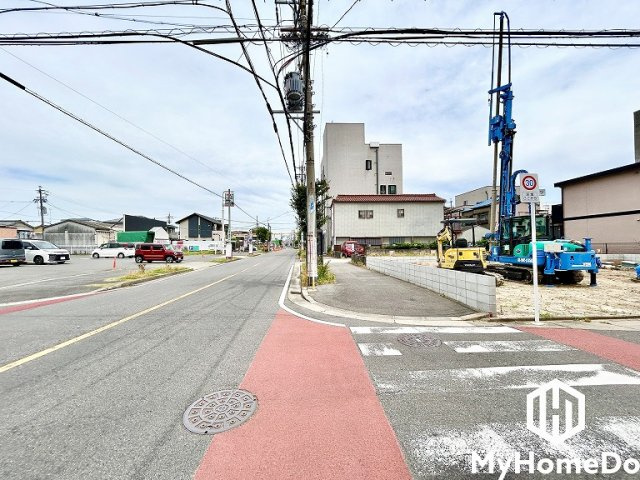 北区清水2丁目の前面道路含む現地写真