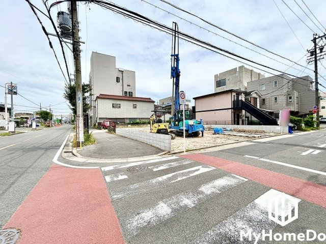 北区清水2丁目の前面道路含む現地写真