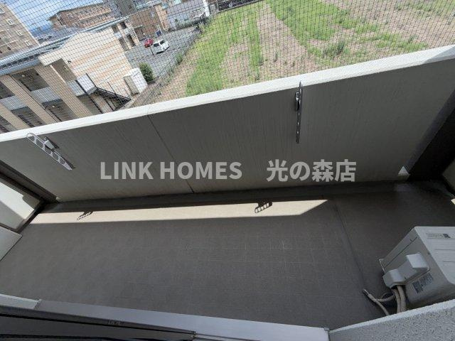 菊池郡菊陽町大字原水の賃貸マンションのバルコニー|陽当たり良好なバルコニーです
