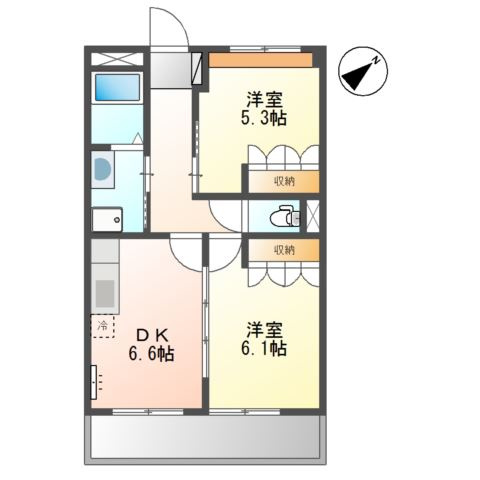 レインボーサンリッチの間取り