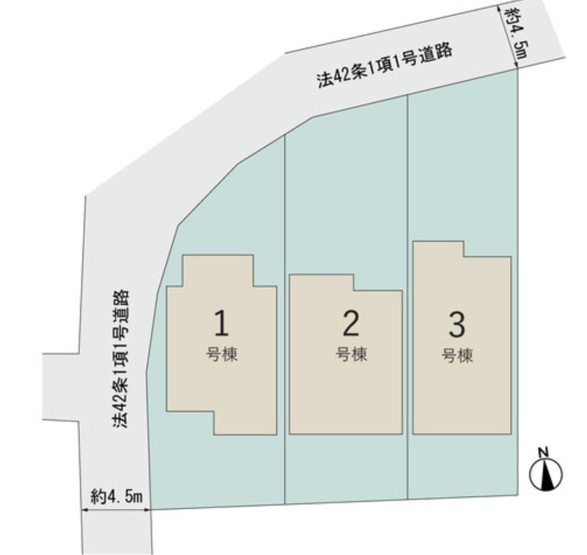 【区画図】 | 深谷市本住町　Livele Garden.s　新築戸建　全3棟　2号棟