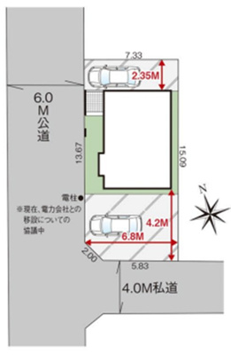 【区画図】 | 立川市若葉町3丁目　中古戸建　【全1棟】