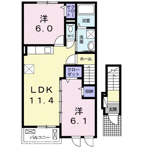 【間取り】 | ベル　アンジュ
