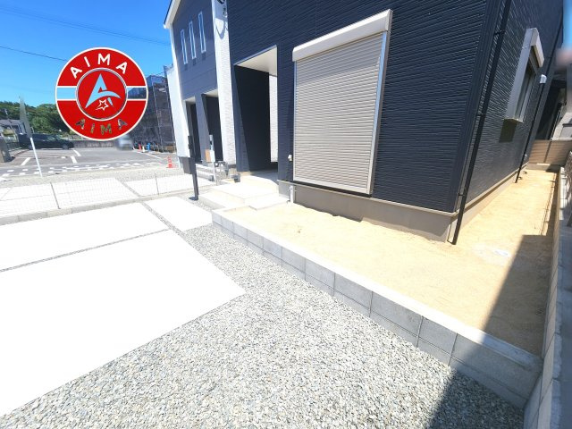 福岡市東区三苫2丁目第2-3棟（3号棟）の外観|お庭で自由な時間を過ごせます。