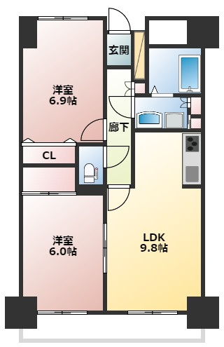 【間取り】 | INSURANCE BLDG.XIX