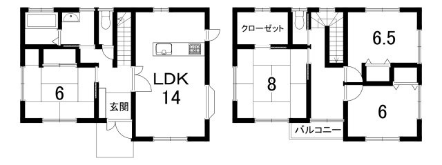 栃木市西方町金井596-19の間取り