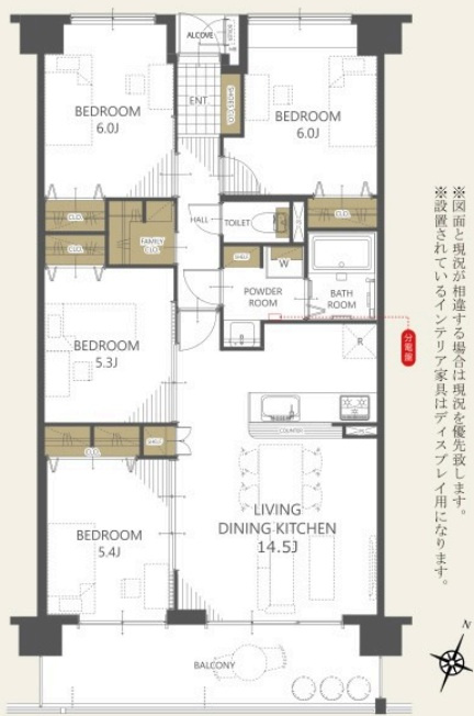 アンビエントジェームス山一番館の間取り