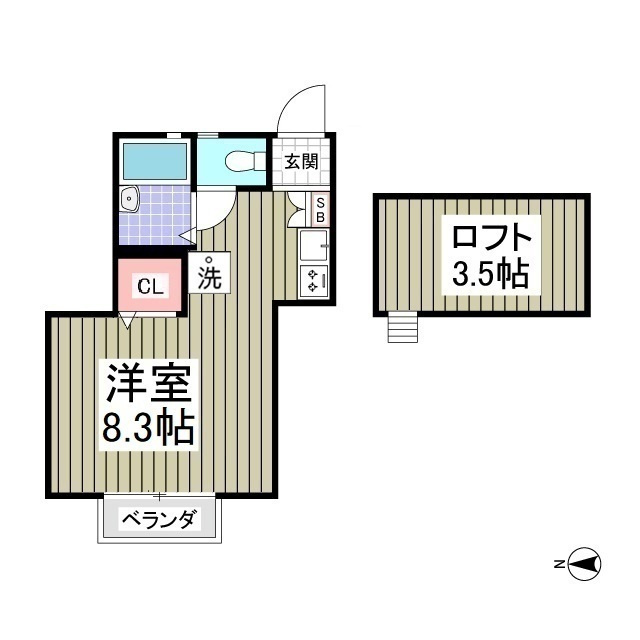 エクセレント三ツ沢A棟の間取り