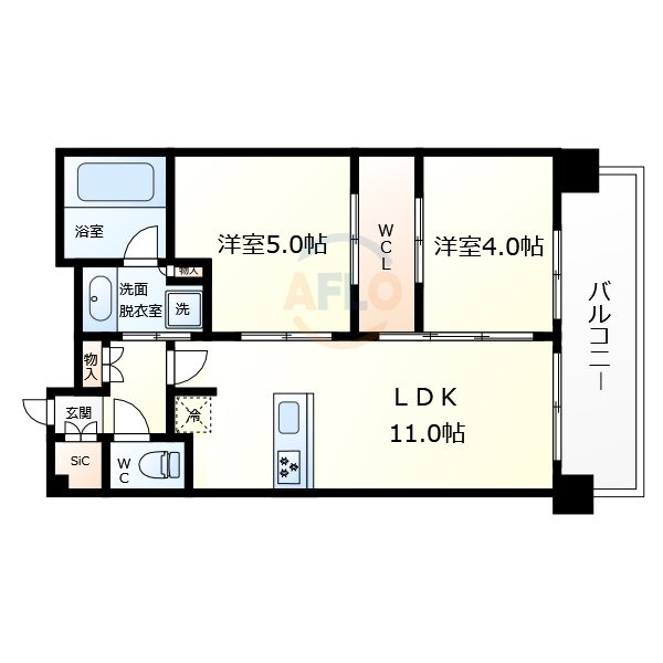セレニテ心斎橋グランデの間取り|セレニテ心斎橋グランデ　間取り