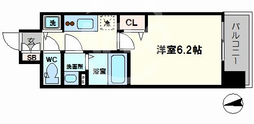 グランカリテ日本橋の間取り|グランカリテ日本橋　開放感ある間取