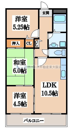 【間取り】 | カーサフィオーレ弐番館