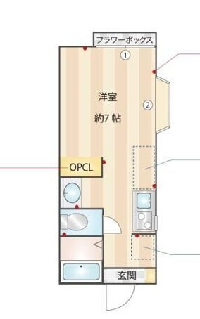 アモルファ　ベータの間取り|間取りです。