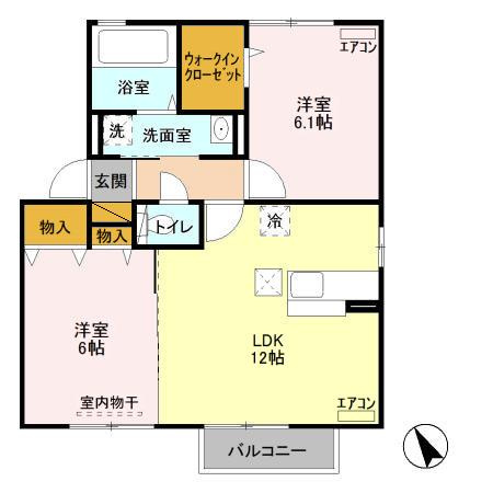 クラシオン Bの間取り