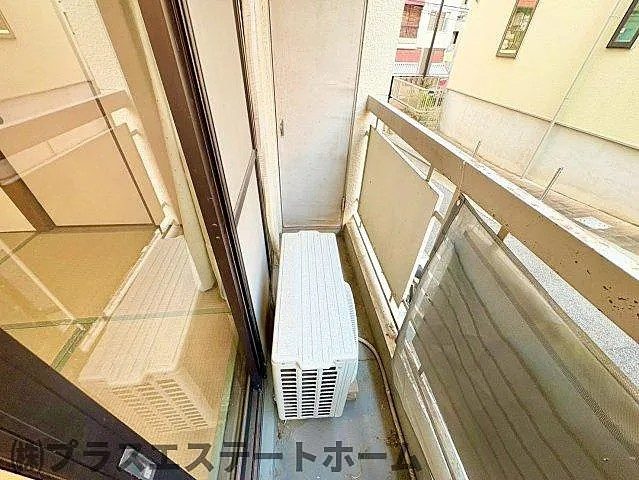 福住マンションのバルコニー