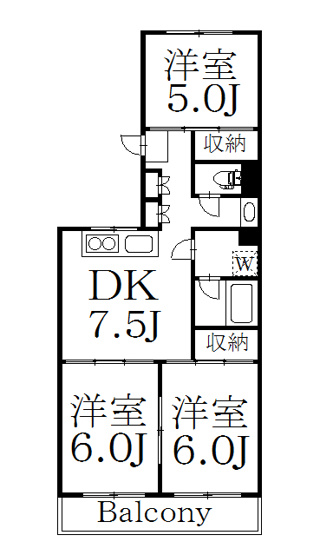 【間取り】 | フォンテーヌ中野