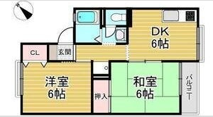 セジュール日野Ⅱの間取り