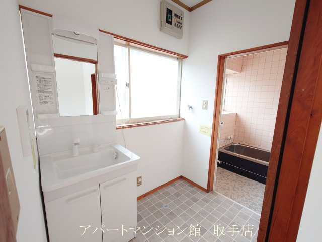 戸頭公園戸建の洗面所