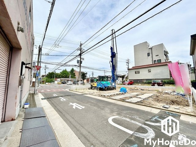 北区清水2丁目の前面道路含む現地写真