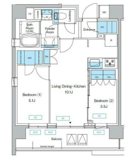 プレディアコート三軒茶屋　ペット相談　礼金０　角部屋　新築の間取り