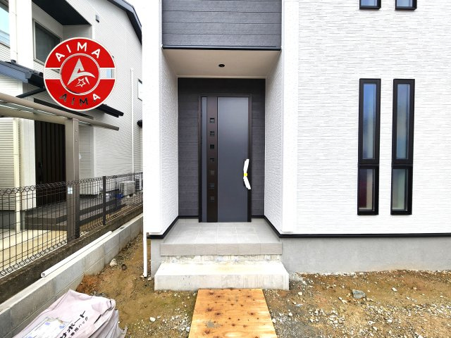 福岡市城南区樋井川4丁目第13-1棟（1号棟）の外観：施工例|おでかけの時も帰った時も、「我が家」を最初に感じでもらえる素敵な空間に。
