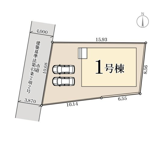 福岡市城南区樋井川4丁目第13-1棟（1号棟）の区画図|配置図（1号棟）