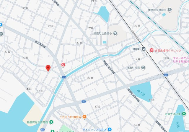 加古郡播磨町本荘２丁目　土地の地図