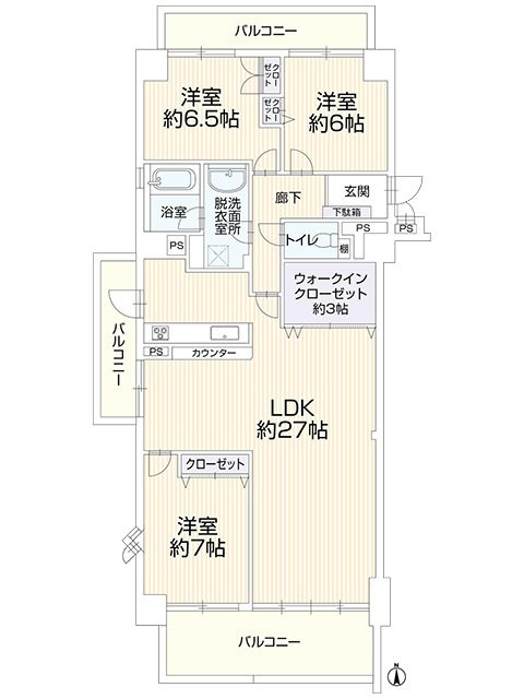 サンシティ桂坂参番館の間取り