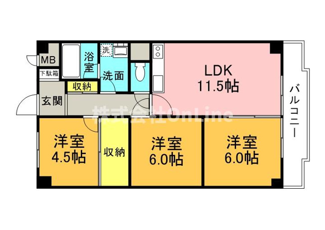 【間取り】 | 布施コープ１号館