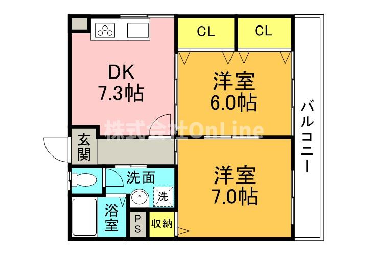 サンハイム東丘の間取り