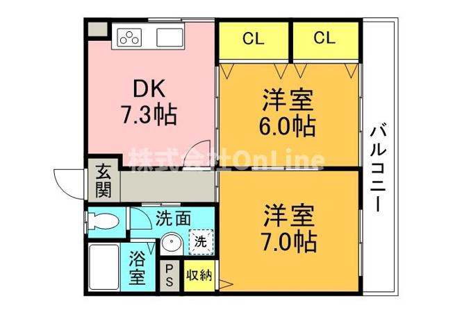 【間取り】 | サンハイム東丘