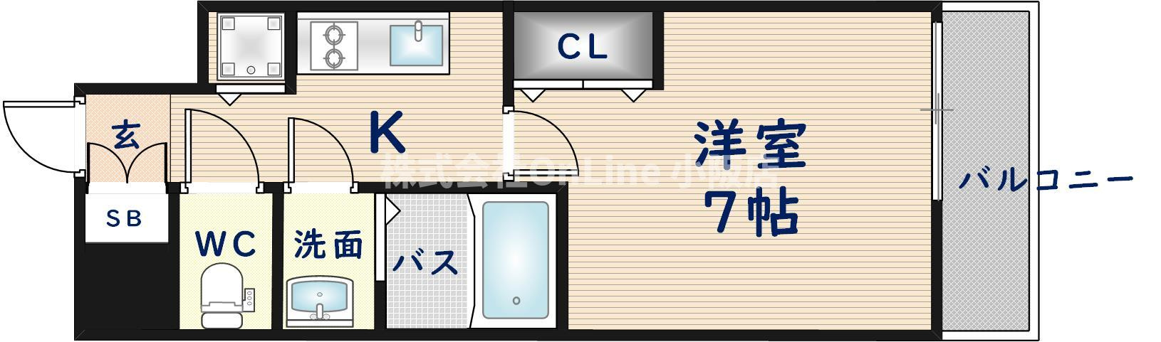 ソルテラスOSAKA　EAST　GATEの間取り