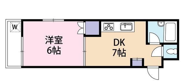 メゾンクボタの間取り|間取りです