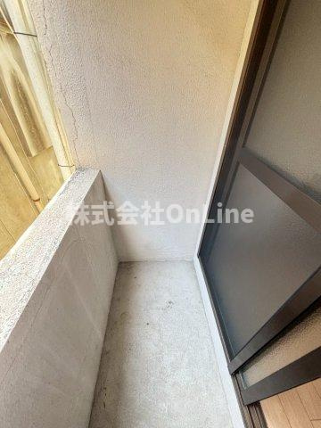 稲田大発マンションのバルコニー