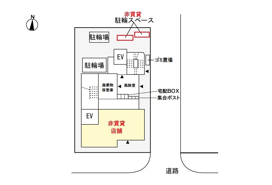 日暮里クリスタルガーデンの区画図
